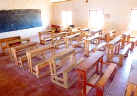 Die Klassenzimmer sind sauber