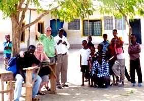 Treffen auf dem Schulhof