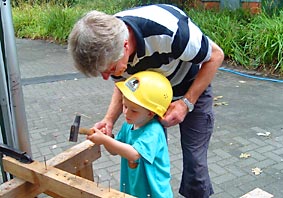 Nagelbalken in Aktion