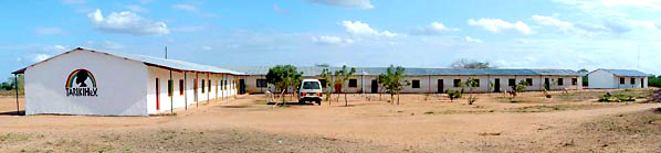 Nordansicht der Schule