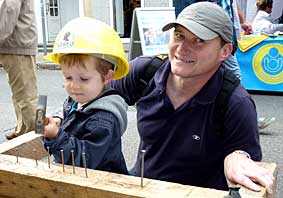 Vater mit Sohn