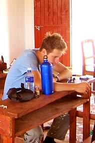 Marius ganz sch&ouml;n geschlaucht.